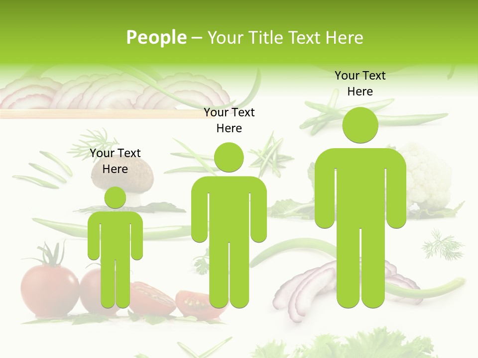 Circles Sliced Green PowerPoint Template