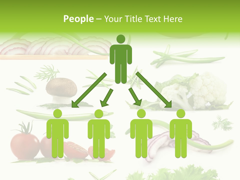 Circles Sliced Green PowerPoint Template