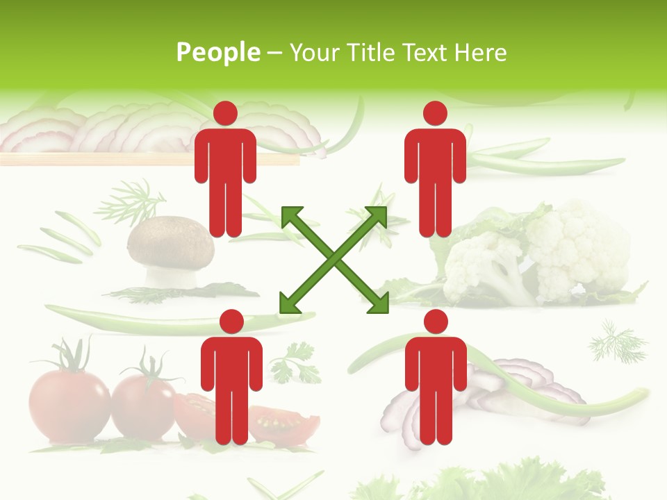 Circles Sliced Green PowerPoint Template