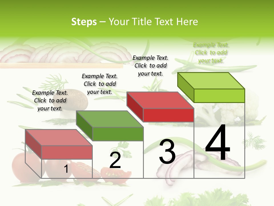 Circles Sliced Green PowerPoint Template