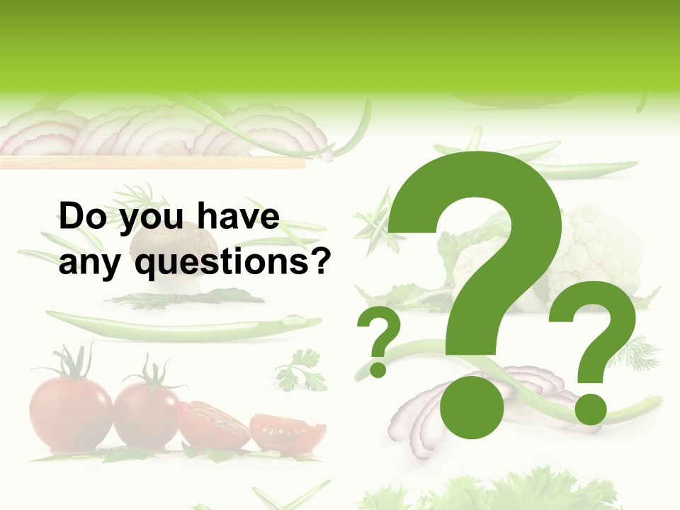 Circles Sliced Green PowerPoint Template