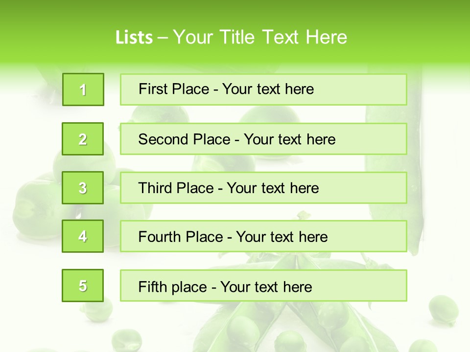 Row Organic Nutrition PowerPoint Template