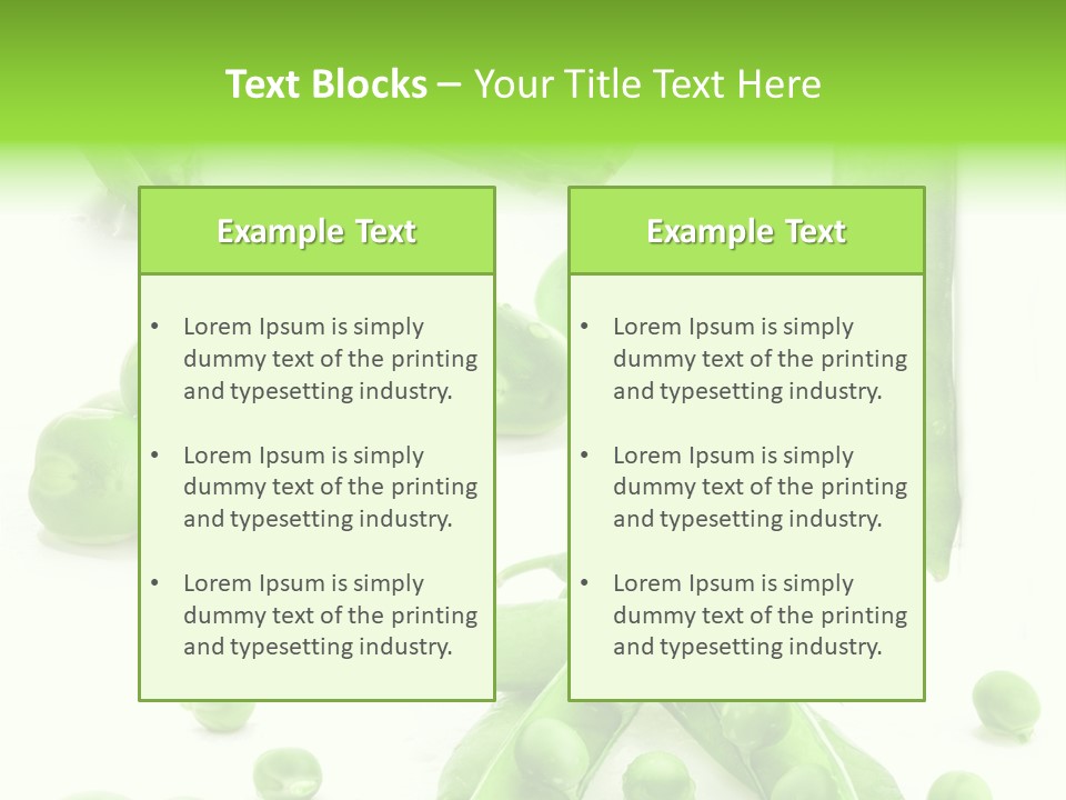 Row Organic Nutrition PowerPoint Template