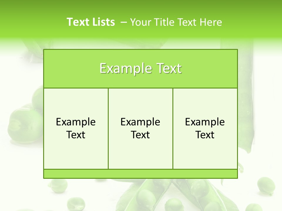Row Organic Nutrition PowerPoint Template