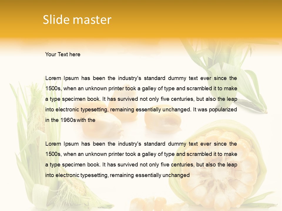 Natural Green Produce PowerPoint Template