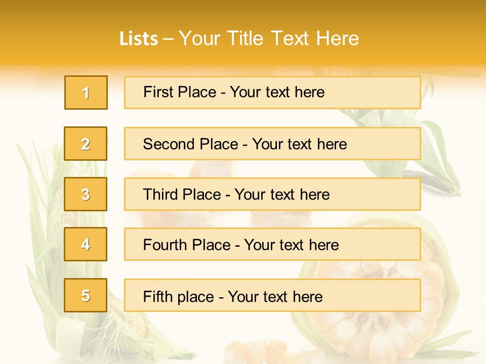 Natural Green Produce PowerPoint Template