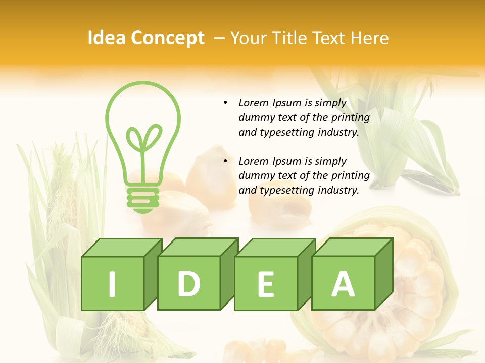 Natural Green Produce PowerPoint Template