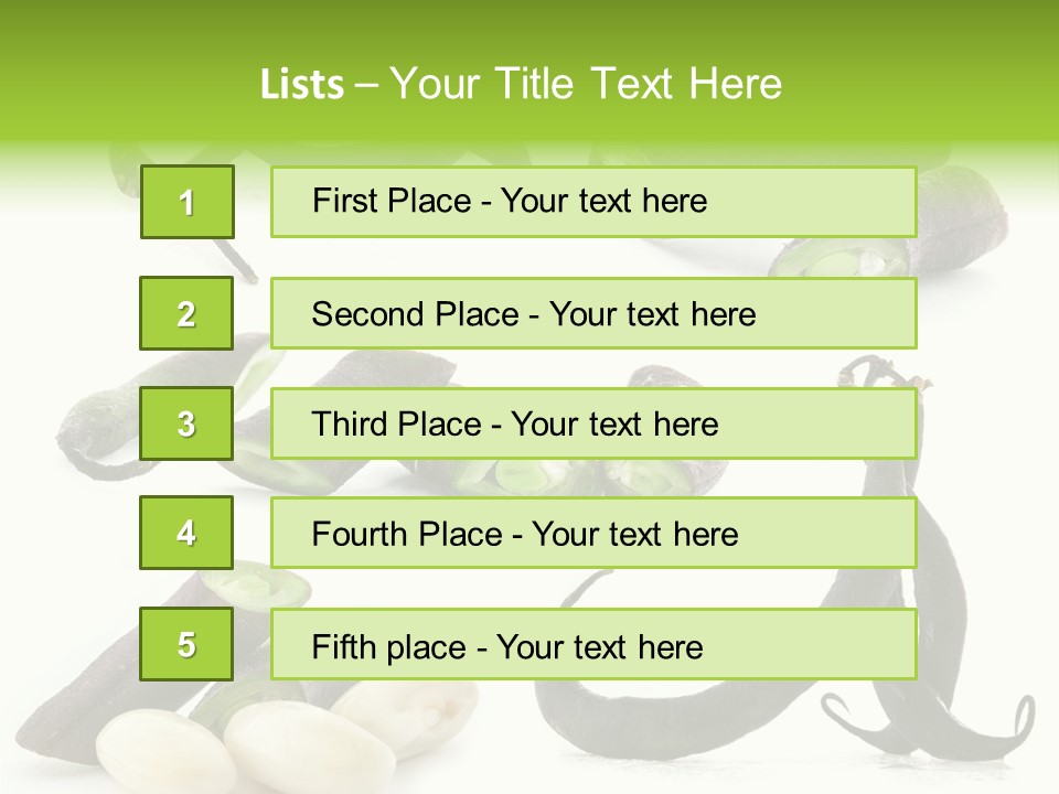 Nutritious Chopped Few PowerPoint Template
