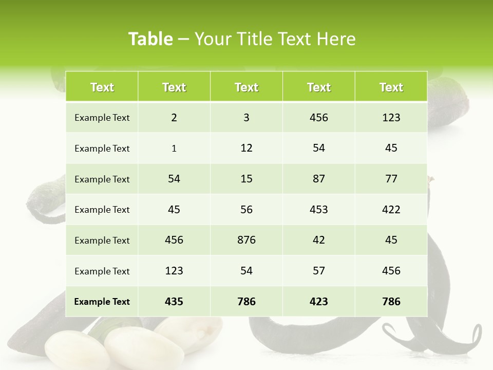 Nutritious Chopped Few PowerPoint Template