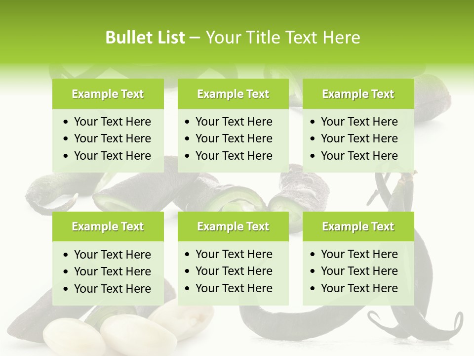 Nutritious Chopped Few PowerPoint Template