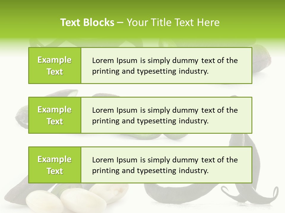 Nutritious Chopped Few PowerPoint Template