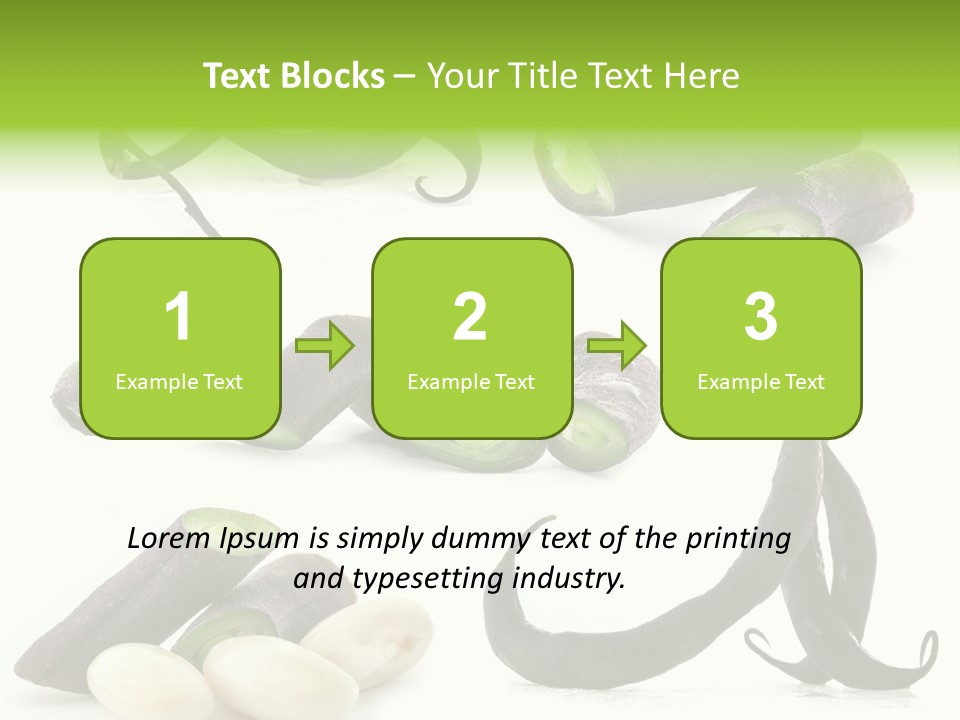 Nutritious Chopped Few PowerPoint Template