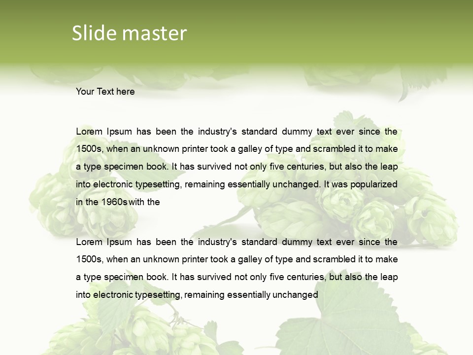 Isolated Drunk Aroma PowerPoint Template