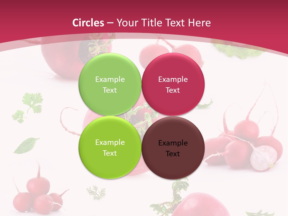 Filler Lettuce Pile PowerPoint Template