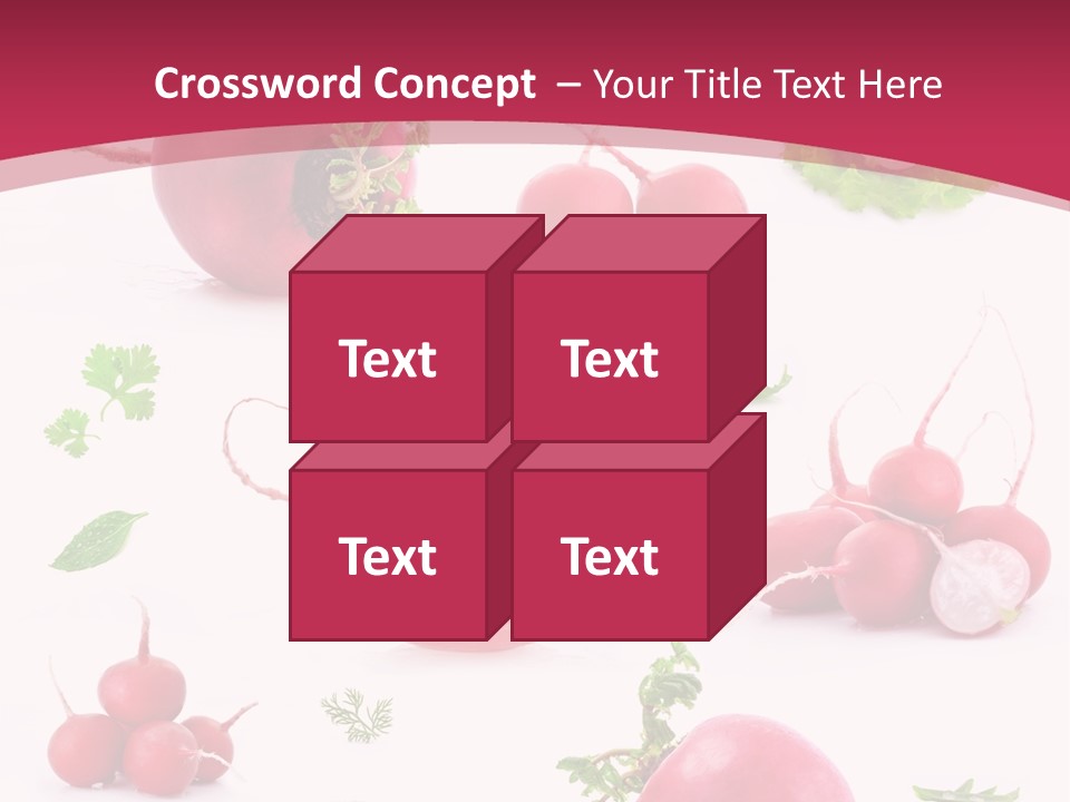 Filler Lettuce Pile PowerPoint Template