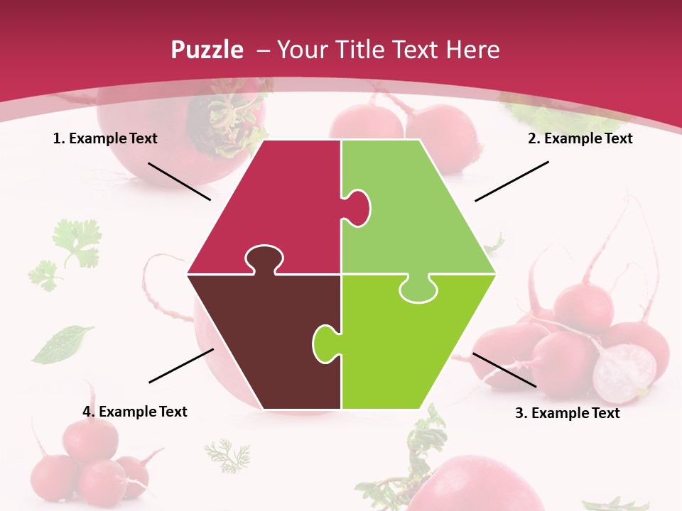 Filler Lettuce Pile PowerPoint Template