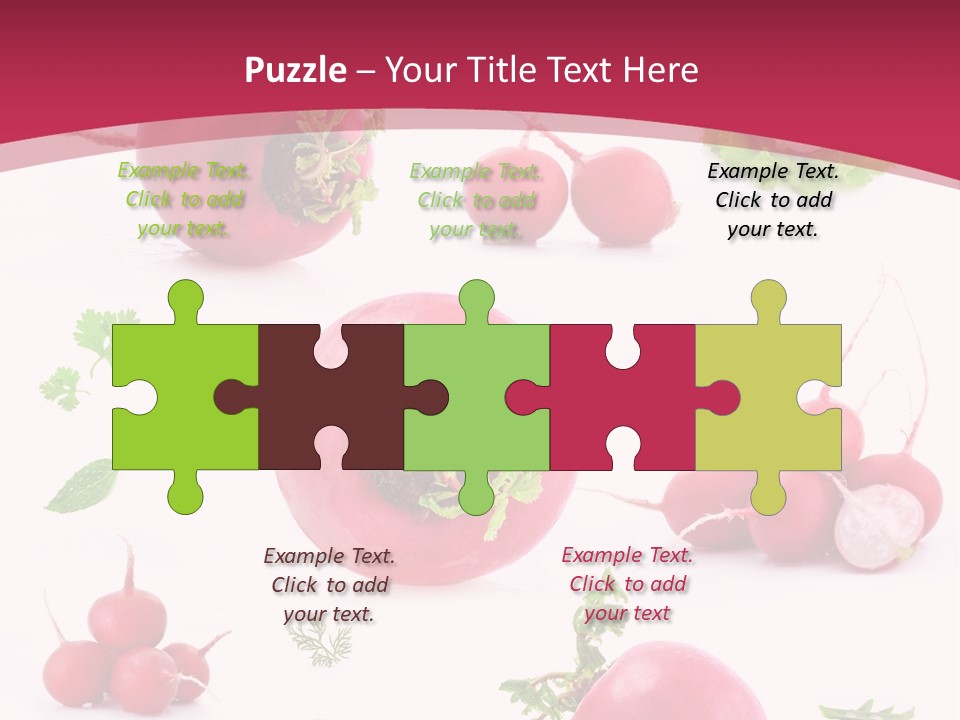 Filler Lettuce Pile PowerPoint Template