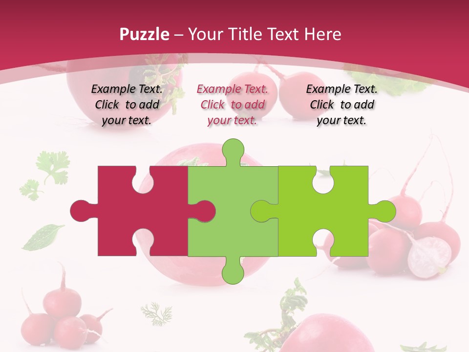 Filler Lettuce Pile PowerPoint Template