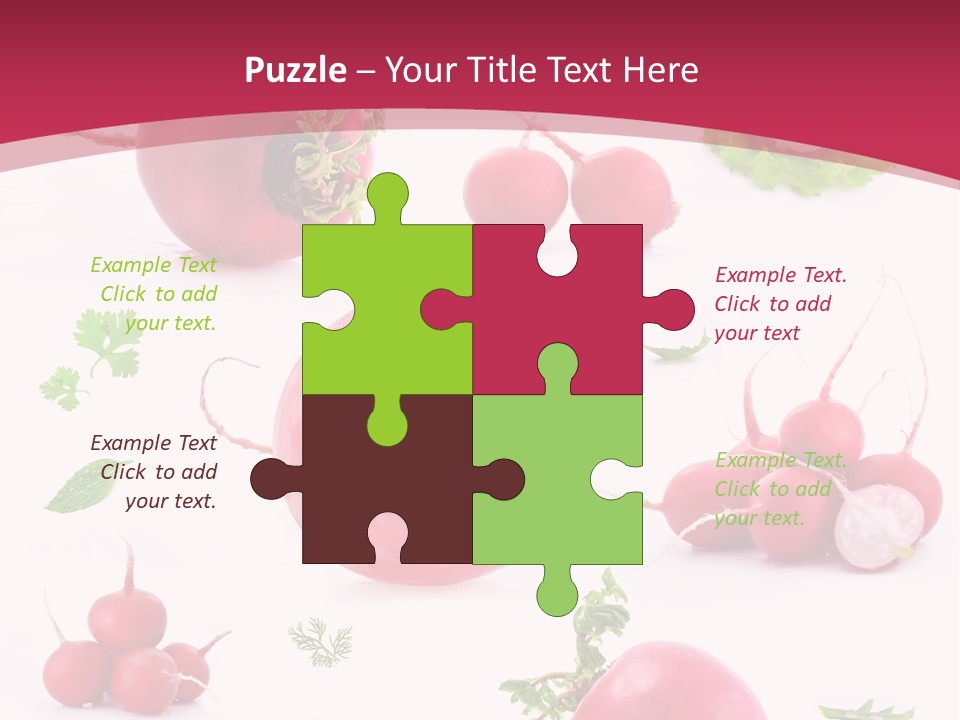 Filler Lettuce Pile PowerPoint Template