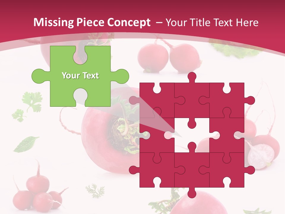 Filler Lettuce Pile PowerPoint Template