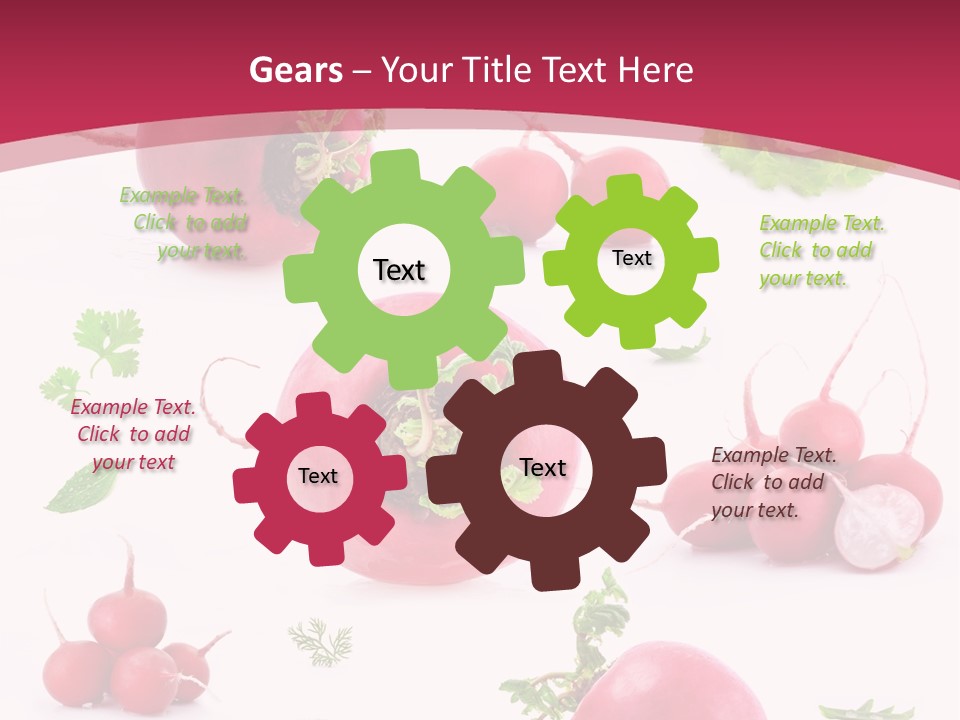 Filler Lettuce Pile PowerPoint Template