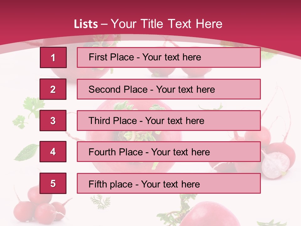 Filler Lettuce Pile PowerPoint Template