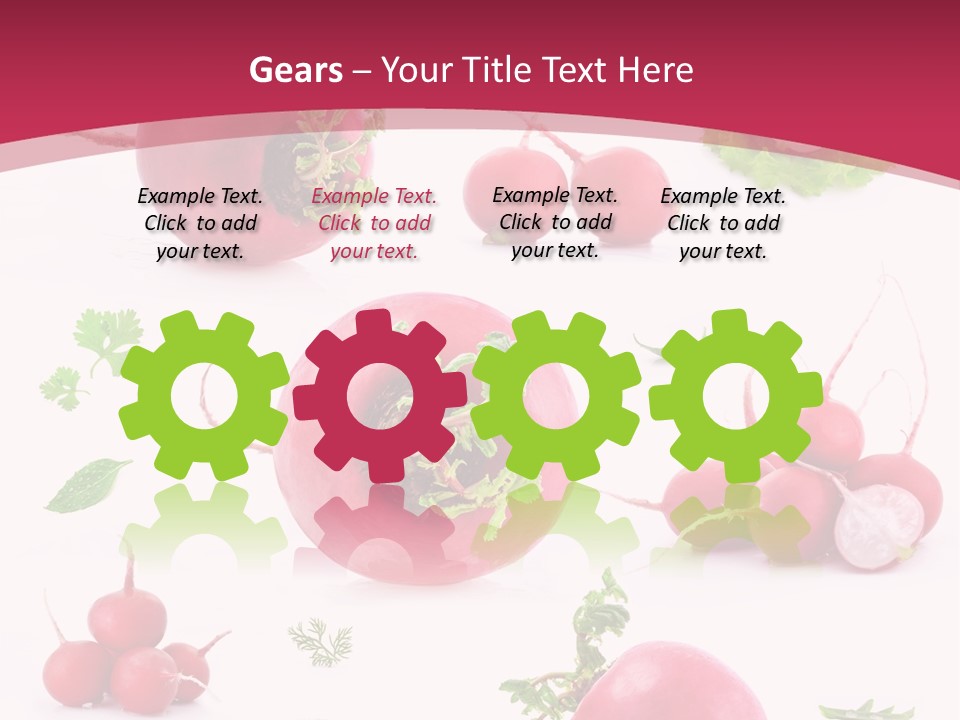 Filler Lettuce Pile PowerPoint Template