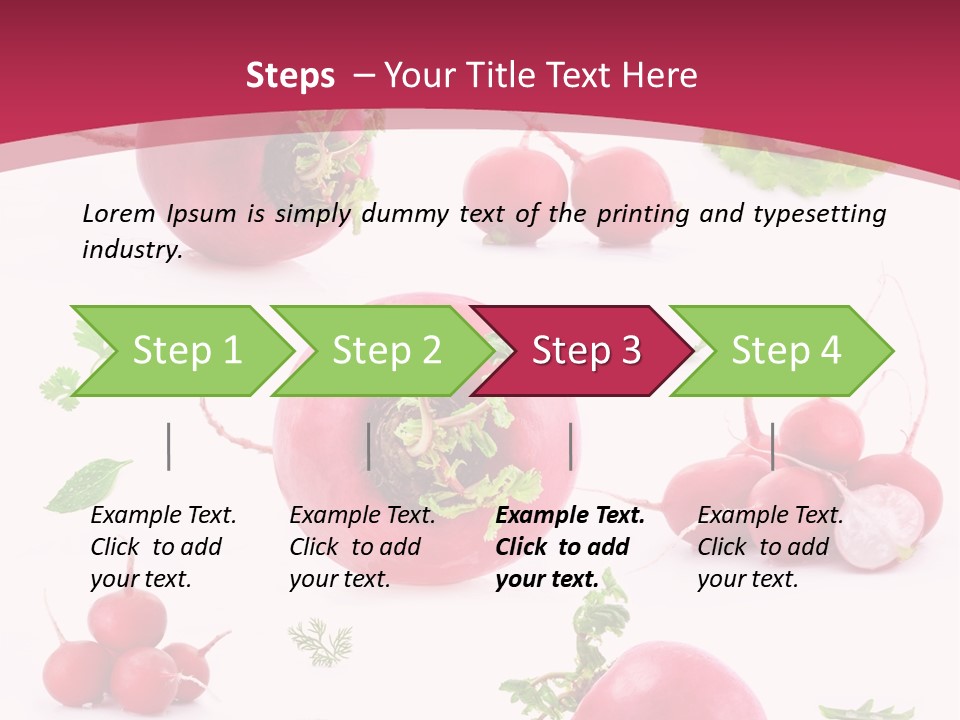 Filler Lettuce Pile PowerPoint Template