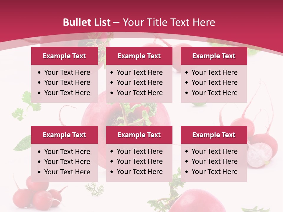 Filler Lettuce Pile PowerPoint Template