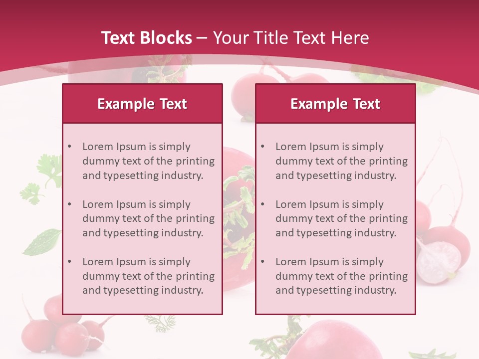 Filler Lettuce Pile PowerPoint Template