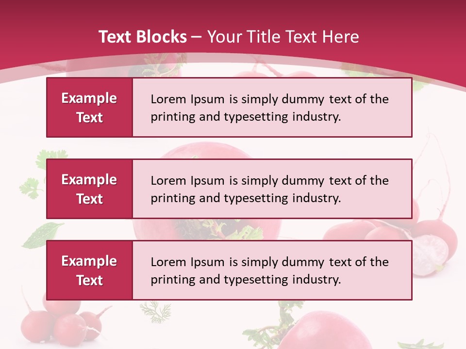 Filler Lettuce Pile PowerPoint Template