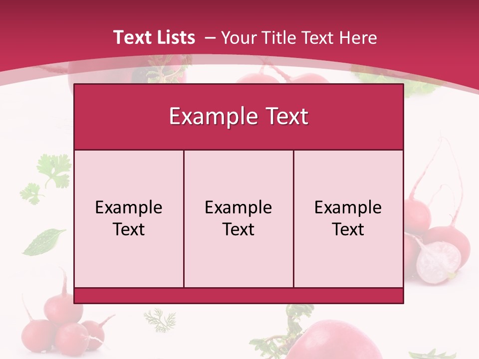 Filler Lettuce Pile PowerPoint Template