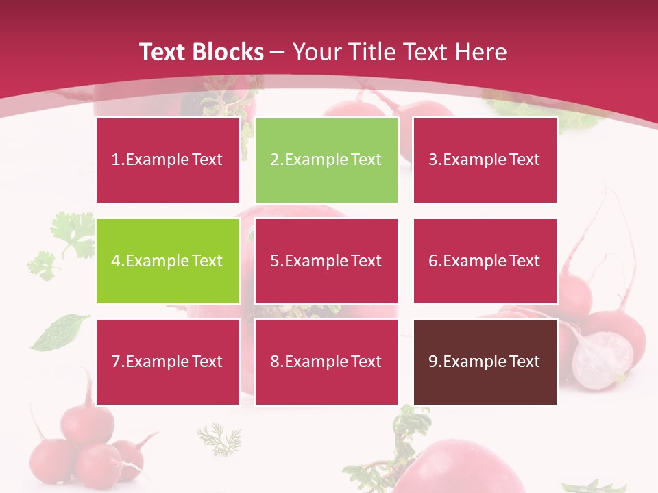 Filler Lettuce Pile PowerPoint Template