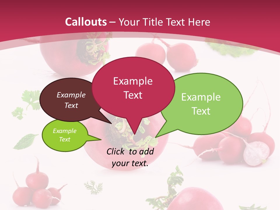 Filler Lettuce Pile PowerPoint Template