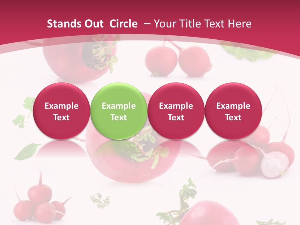 Filler Lettuce Pile PowerPoint Template