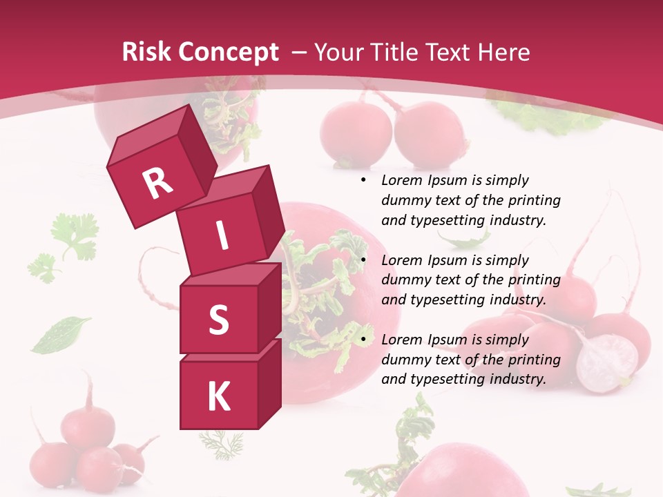 Filler Lettuce Pile PowerPoint Template