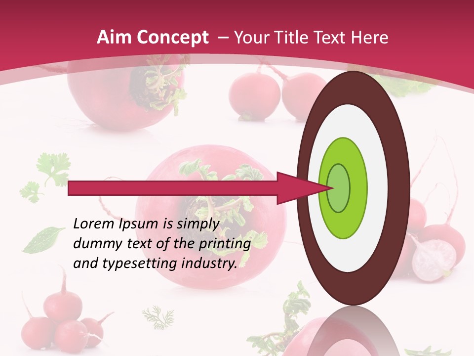 Filler Lettuce Pile PowerPoint Template