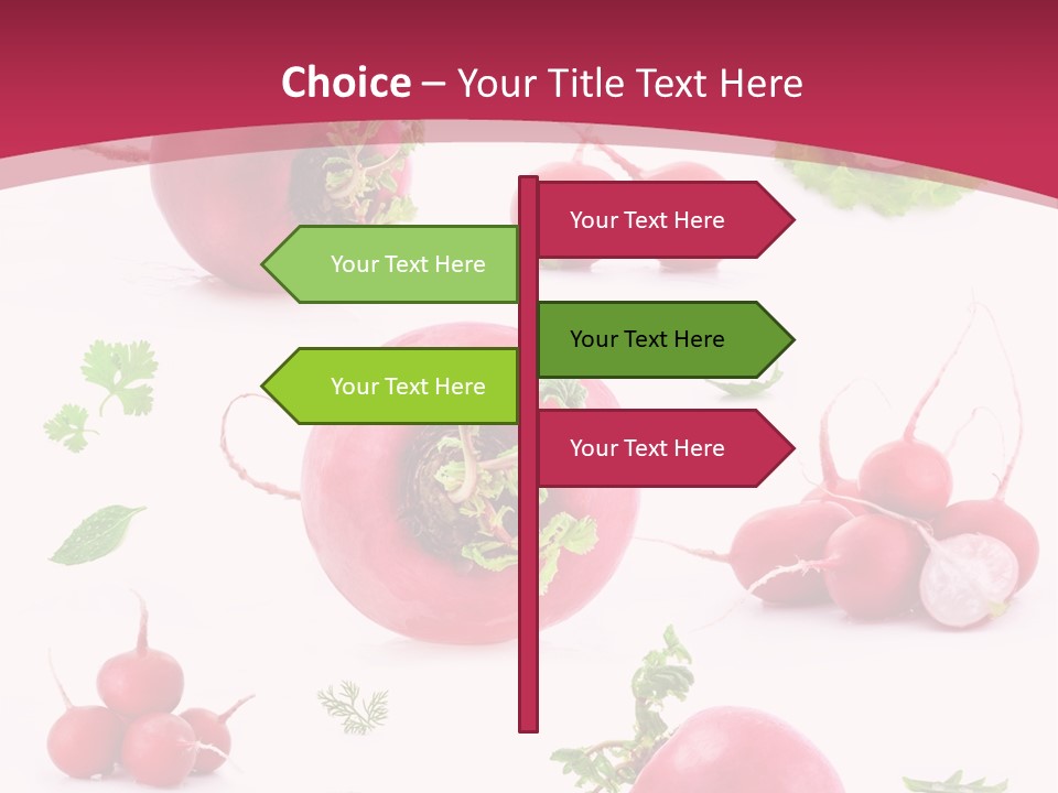 Filler Lettuce Pile PowerPoint Template