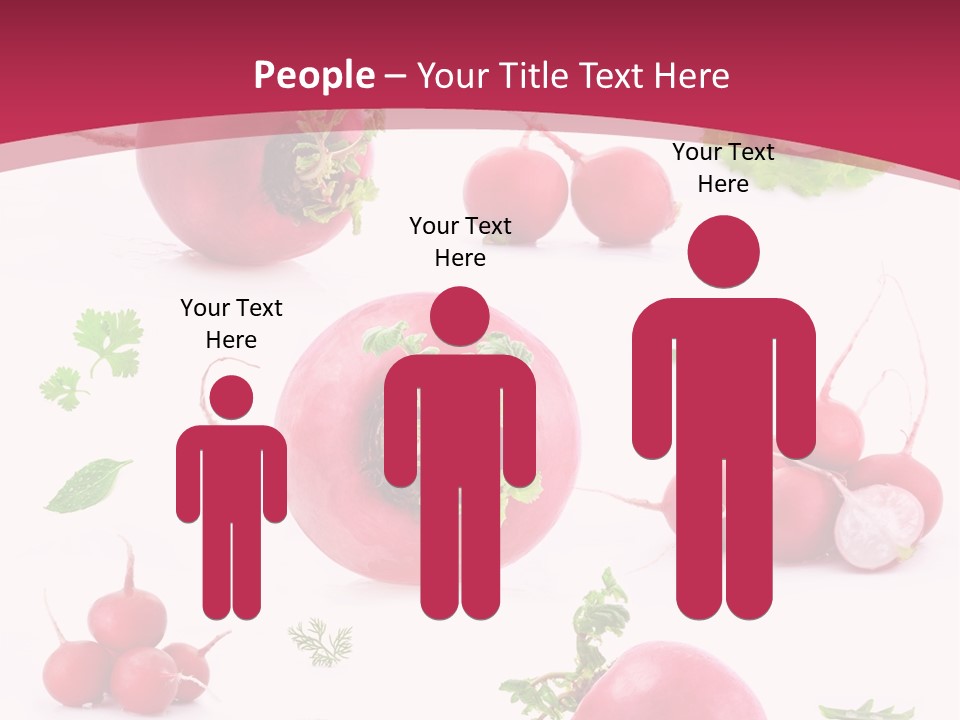 Filler Lettuce Pile PowerPoint Template