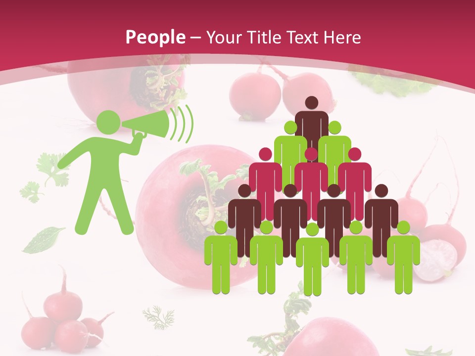 Filler Lettuce Pile PowerPoint Template