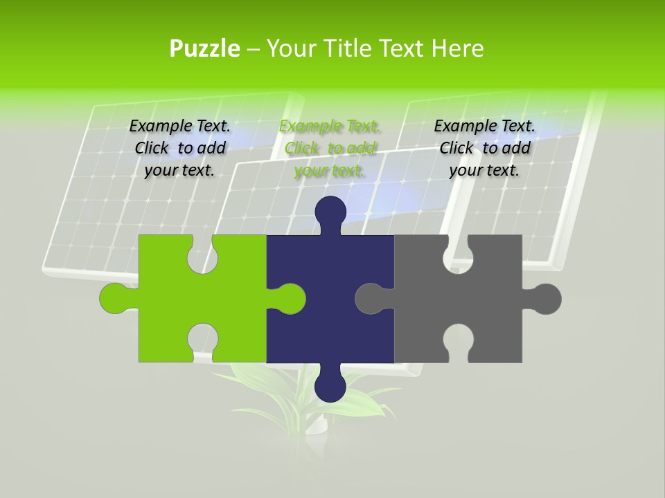 Leaf Solar Volt PowerPoint Template