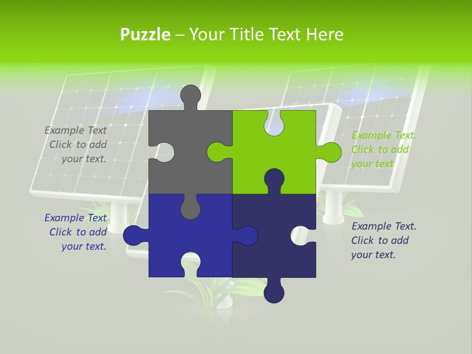 Leaf Solar Volt PowerPoint Template