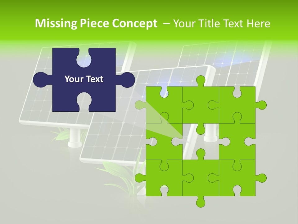 Leaf Solar Volt PowerPoint Template