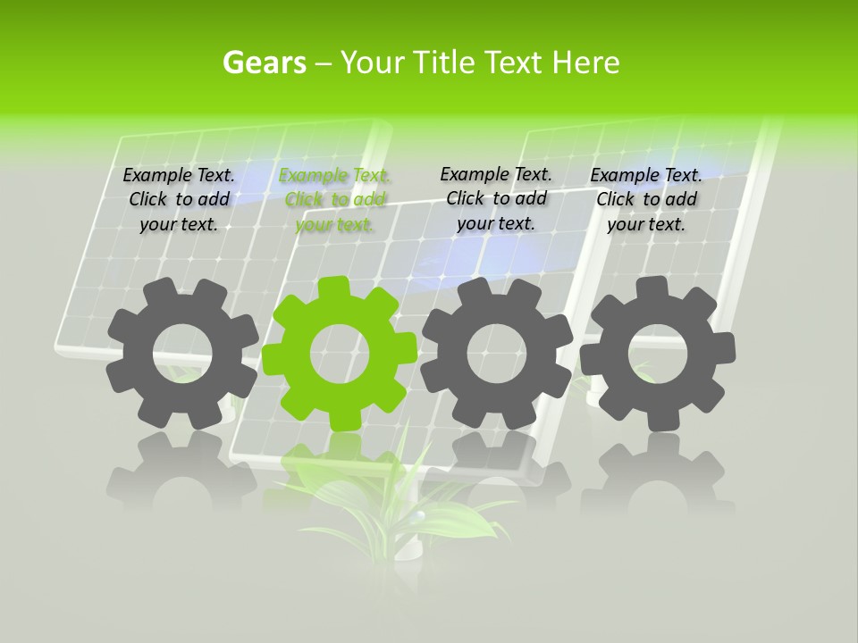 Leaf Solar Volt PowerPoint Template