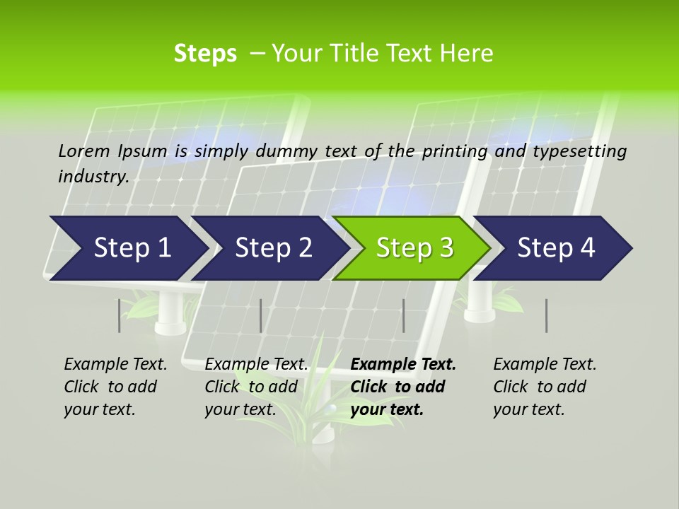 Leaf Solar Volt PowerPoint Template