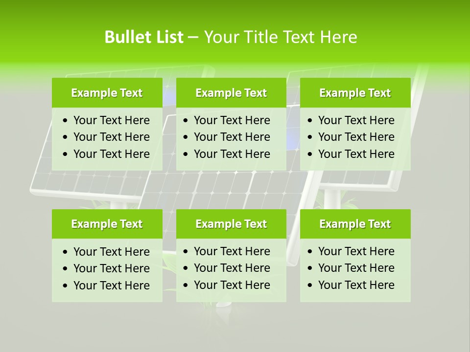 Leaf Solar Volt PowerPoint Template