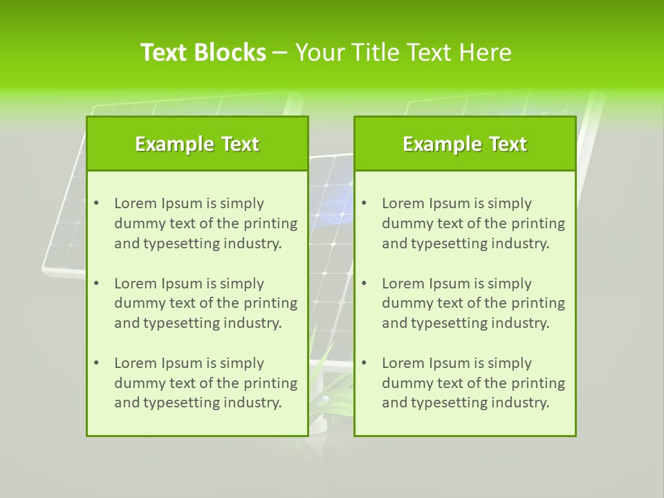 Leaf Solar Volt PowerPoint Template