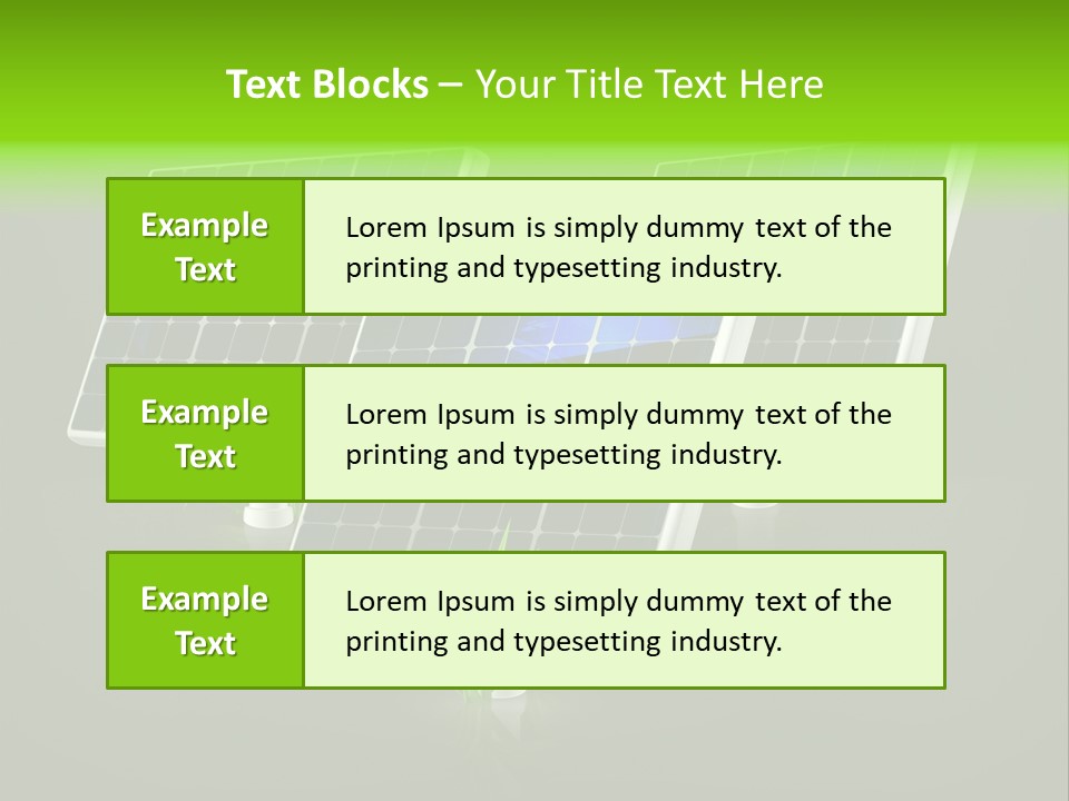 Leaf Solar Volt PowerPoint Template