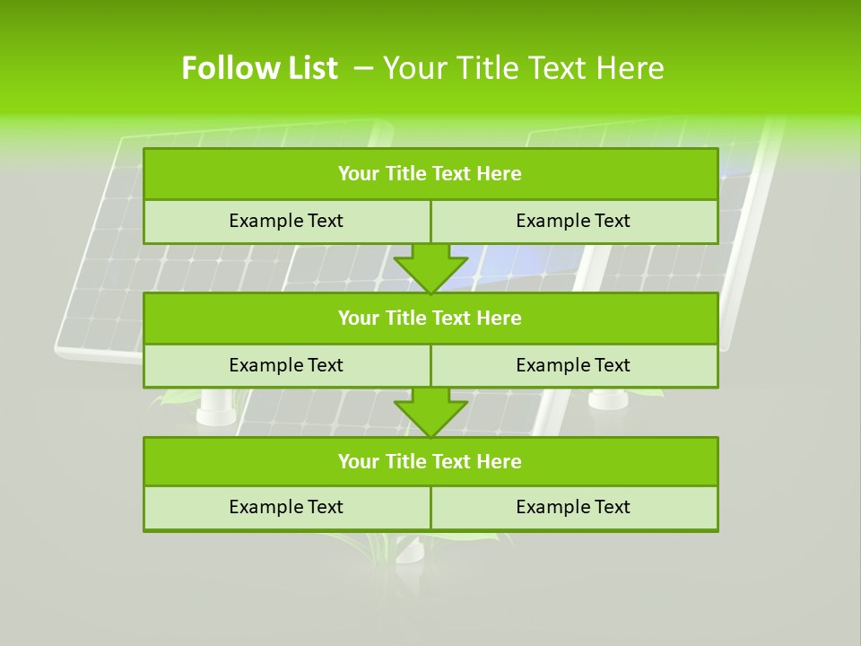 Leaf Solar Volt PowerPoint Template