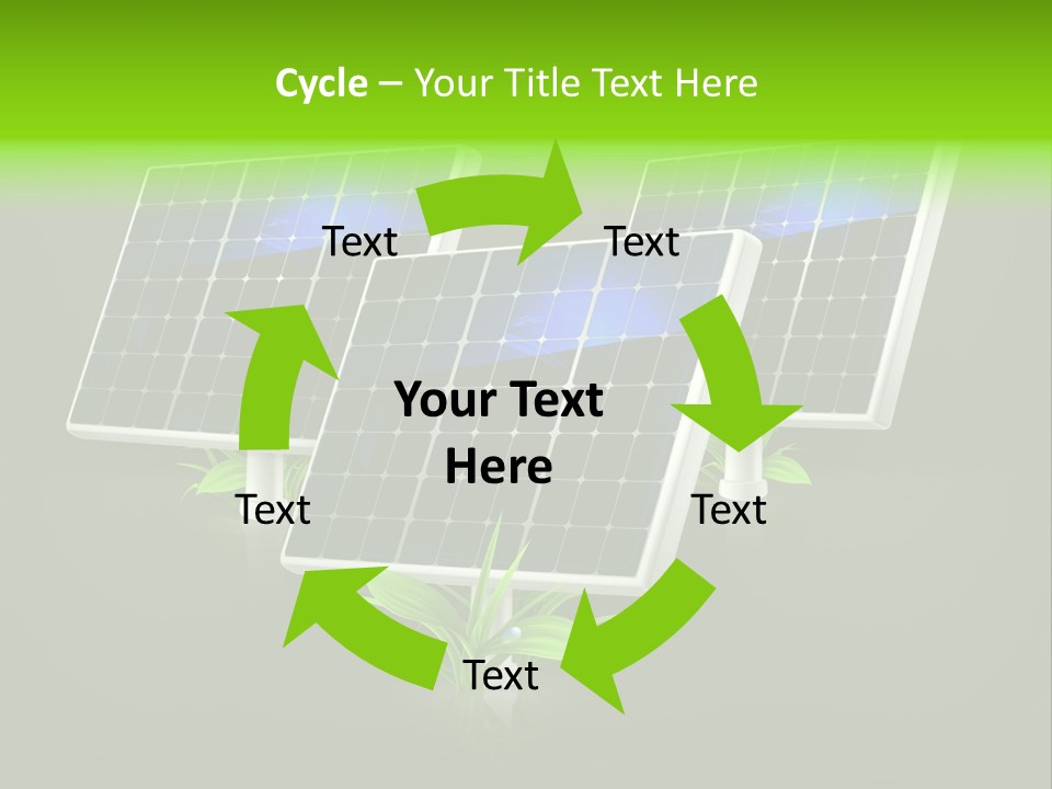 Leaf Solar Volt PowerPoint Template